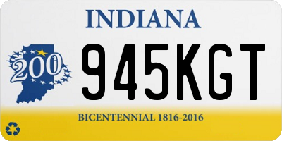 IN license plate 945KGT