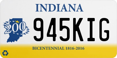 IN license plate 945KIG
