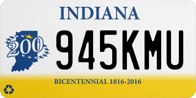 IN license plate 945KMU