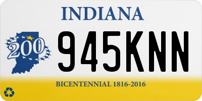 IN license plate 945KNN