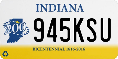 IN license plate 945KSU
