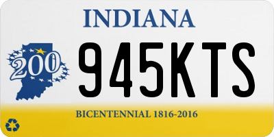 IN license plate 945KTS