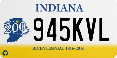 IN license plate 945KVL