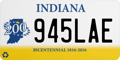 IN license plate 945LAE
