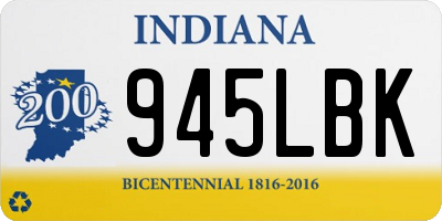 IN license plate 945LBK