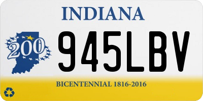 IN license plate 945LBV