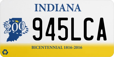 IN license plate 945LCA
