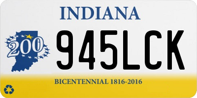 IN license plate 945LCK