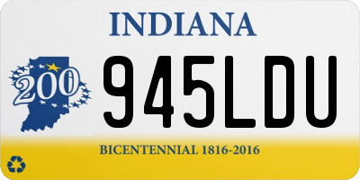 IN license plate 945LDU