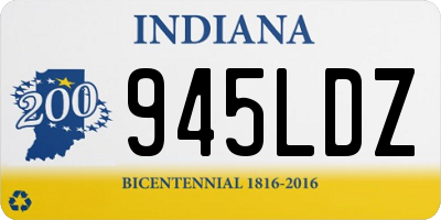 IN license plate 945LDZ