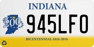 IN license plate 945LFO