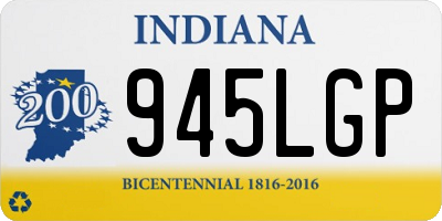 IN license plate 945LGP