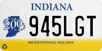 IN license plate 945LGT