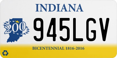 IN license plate 945LGV