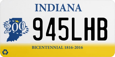 IN license plate 945LHB