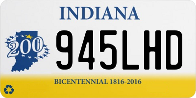 IN license plate 945LHD