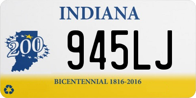 IN license plate 945LJ