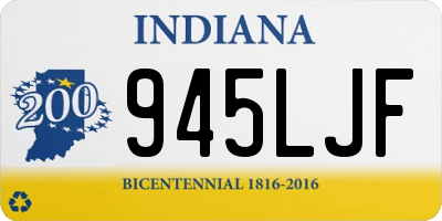 IN license plate 945LJF