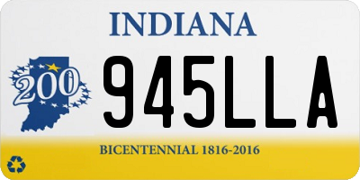 IN license plate 945LLA