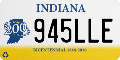 IN license plate 945LLE