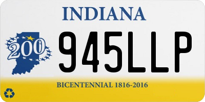 IN license plate 945LLP