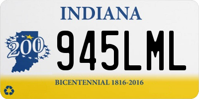 IN license plate 945LML