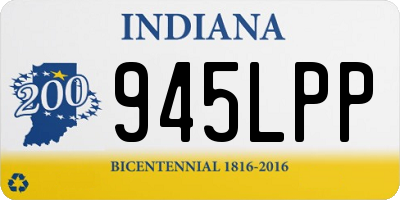 IN license plate 945LPP