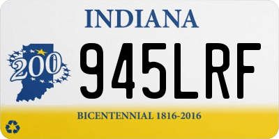 IN license plate 945LRF