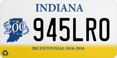 IN license plate 945LRO