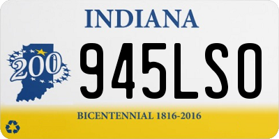 IN license plate 945LSO