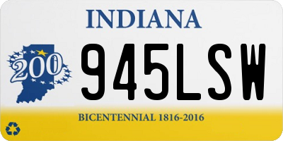 IN license plate 945LSW