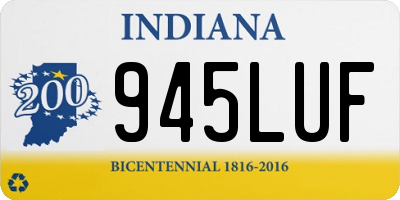 IN license plate 945LUF