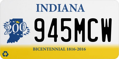 IN license plate 945MCW