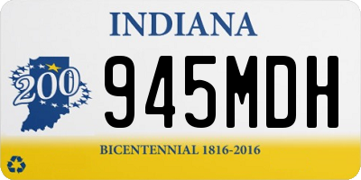 IN license plate 945MDH