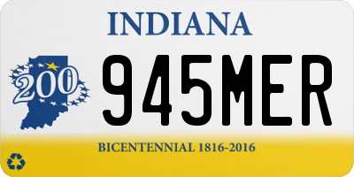 IN license plate 945MER