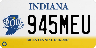 IN license plate 945MEU