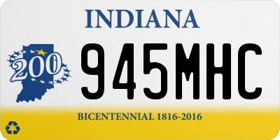 IN license plate 945MHC