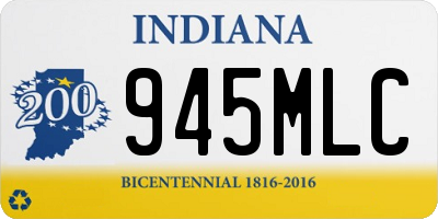 IN license plate 945MLC