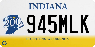 IN license plate 945MLK
