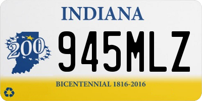 IN license plate 945MLZ