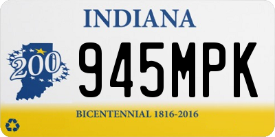 IN license plate 945MPK