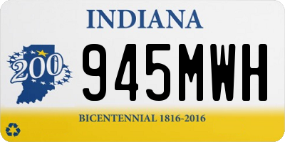 IN license plate 945MWH