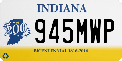 IN license plate 945MWP