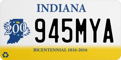 IN license plate 945MYA