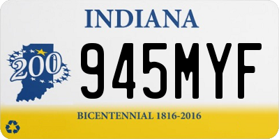 IN license plate 945MYF