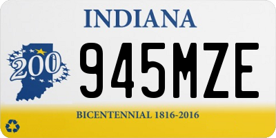 IN license plate 945MZE