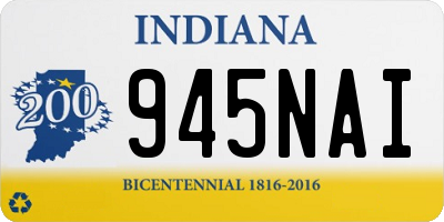 IN license plate 945NAI
