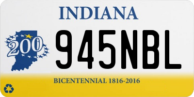 IN license plate 945NBL