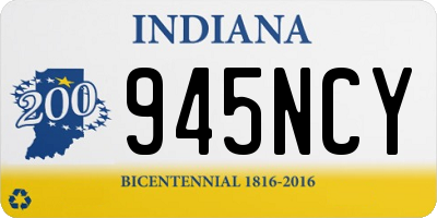 IN license plate 945NCY
