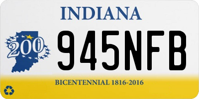 IN license plate 945NFB